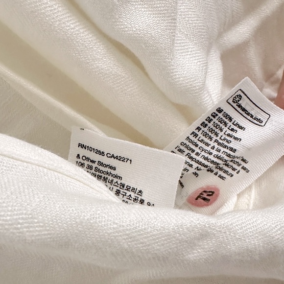 & Other Stories Linen Puff Sleeve Jumpsuit - Picture 6 of 8